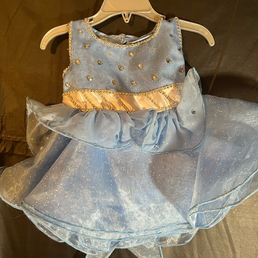 Baby blue formal dress size 6-9 months